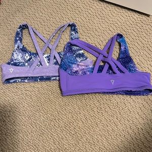 Ivivva Reversible Bra-Tops Size 10 2 for $15